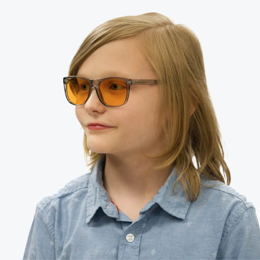 SunDown Kids Blue Blocking Glasses - Pearl Grey - Image 5