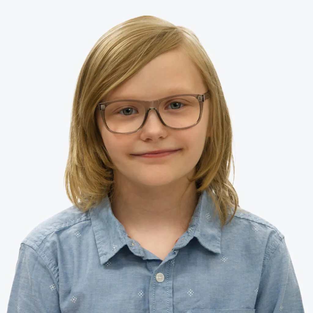 Kids ScreenTime Computer Glasses Pearl Grey -  Medium - Image 5