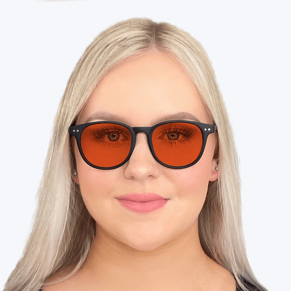 NightFall Billie Blue Blocking Glasses - Black - Readers - Image 5