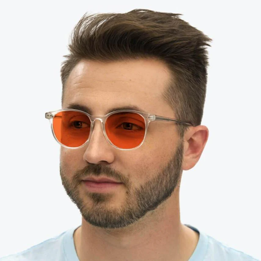 NightFall Billie Blue Blocking Glasses - Crystal - Prescription - Image 5