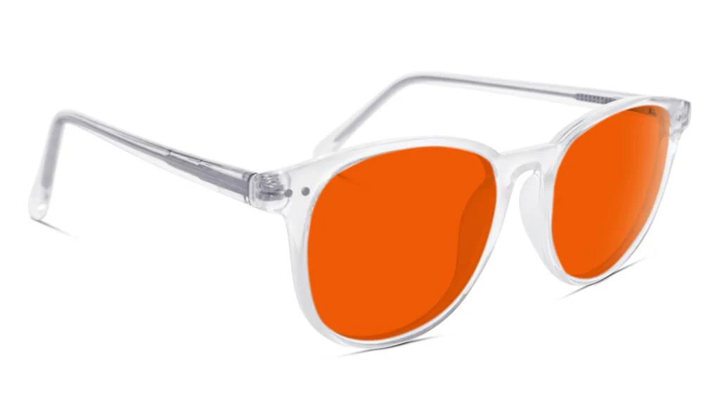 NightFall Billie Blue Blocking Glasses - Crystal - Readers - Image 3