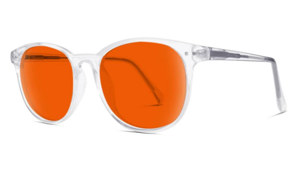 NightFall Billie Blue Blocking Glasses - Crystal - Readers - Image 4