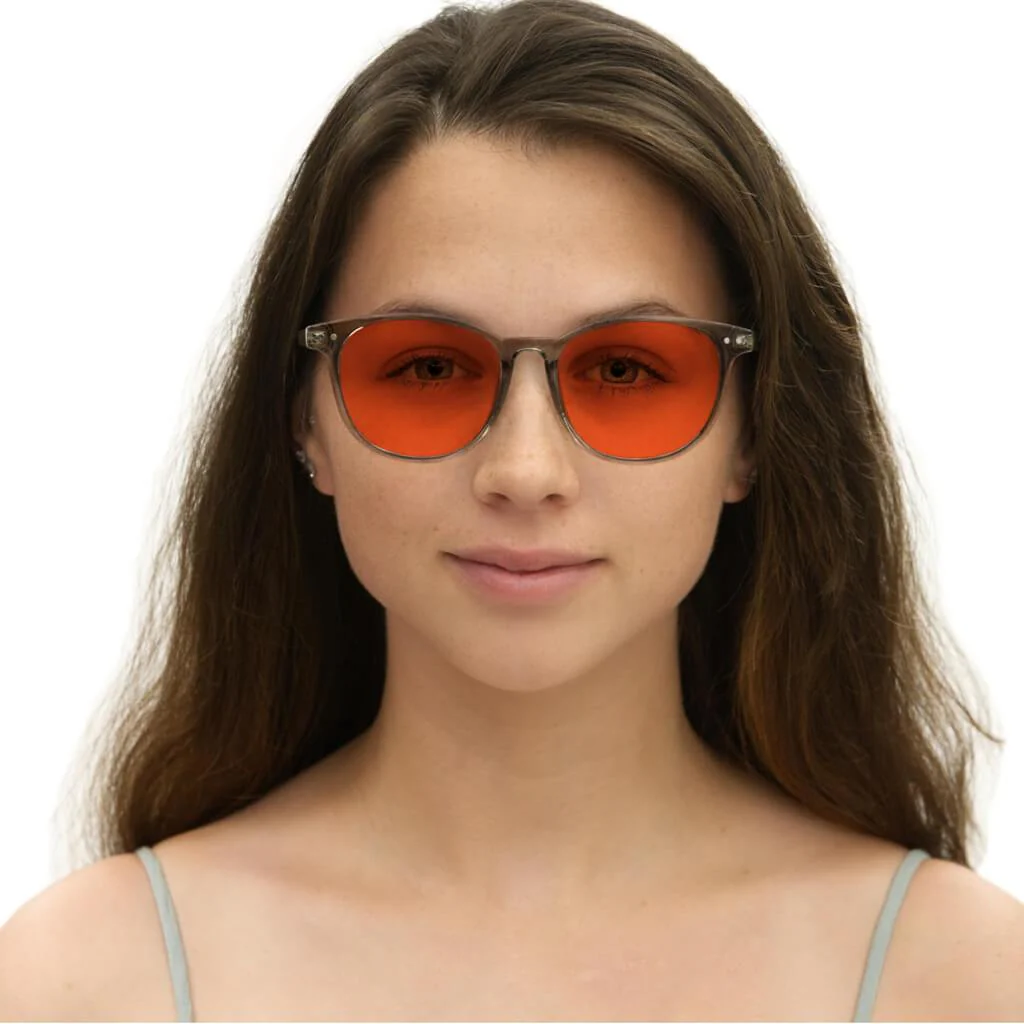 NightFall Billie Blue Blocking Glasses - Pearl Grey - Readers - Image 8
