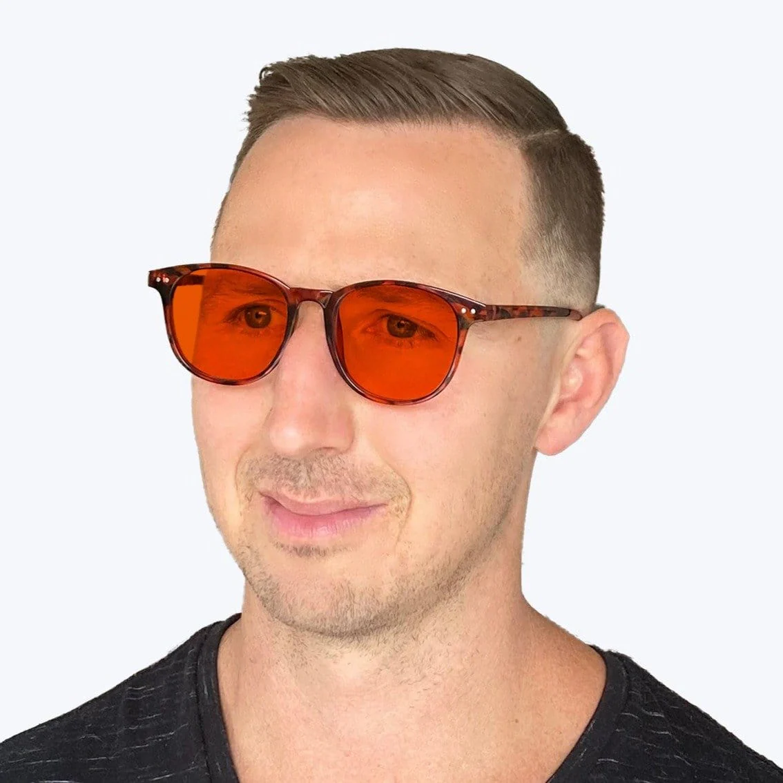 NightFall Billie Blue Blocking Glasses - Tortoise - Prescription - Image 4