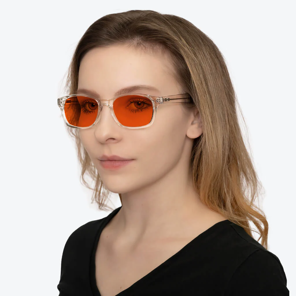 NightFall Lucent Blue Blocking Glasses - Crystal - Readers - Image 4