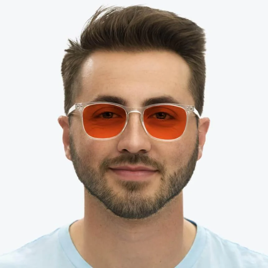 Nightfall Taylor Blue Blocking Glasses - Crystal - Prescription - Image 5