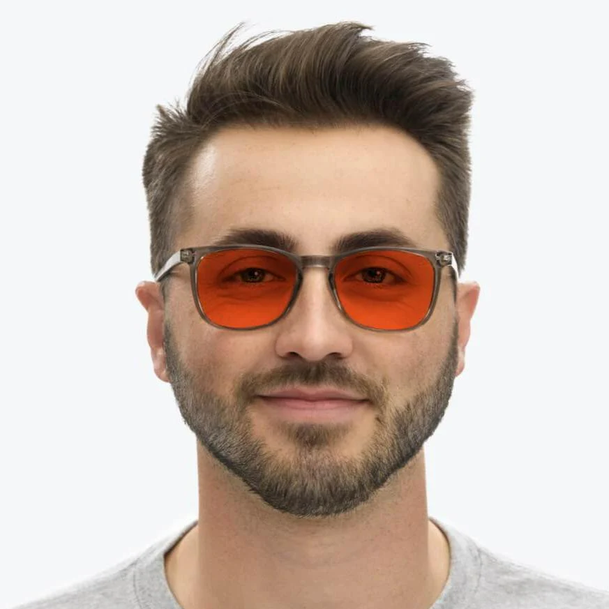 Nightfall Taylor Blue Blocking Glasses - Pearl Grey - Prescription - Image 5