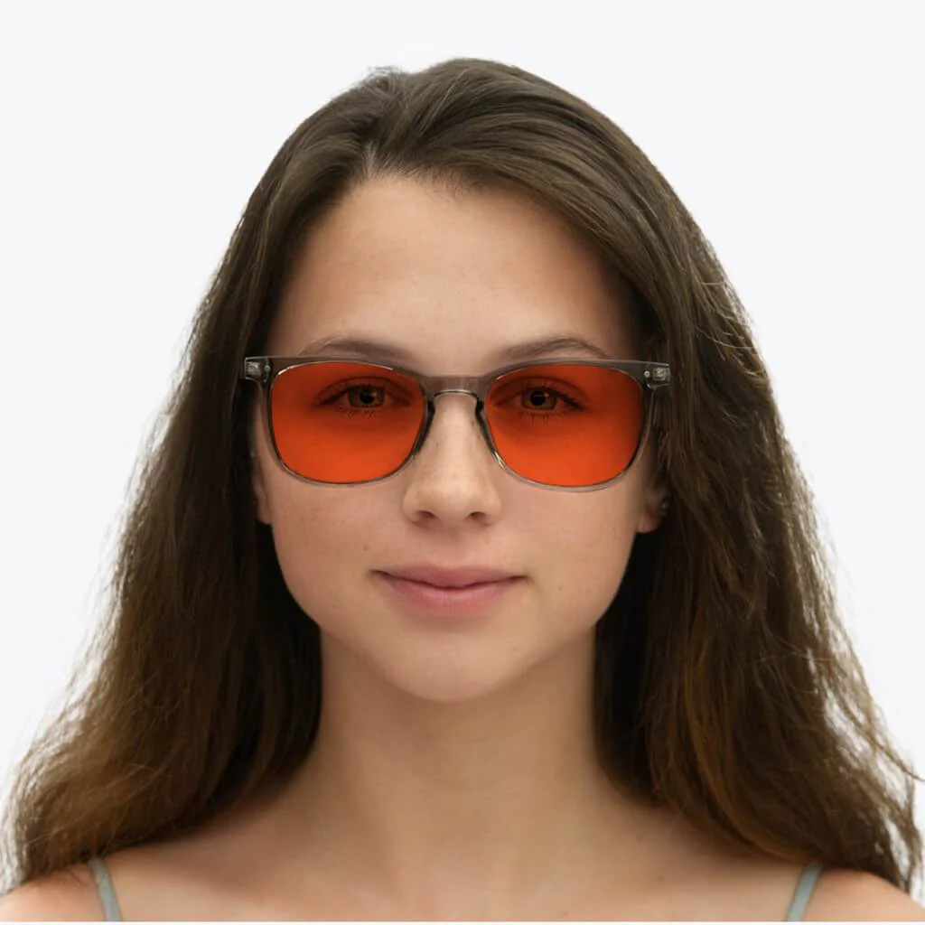 Nightfall Taylor Blue Blocking Glasses - Pearl Grey - Prescription - Image 8
