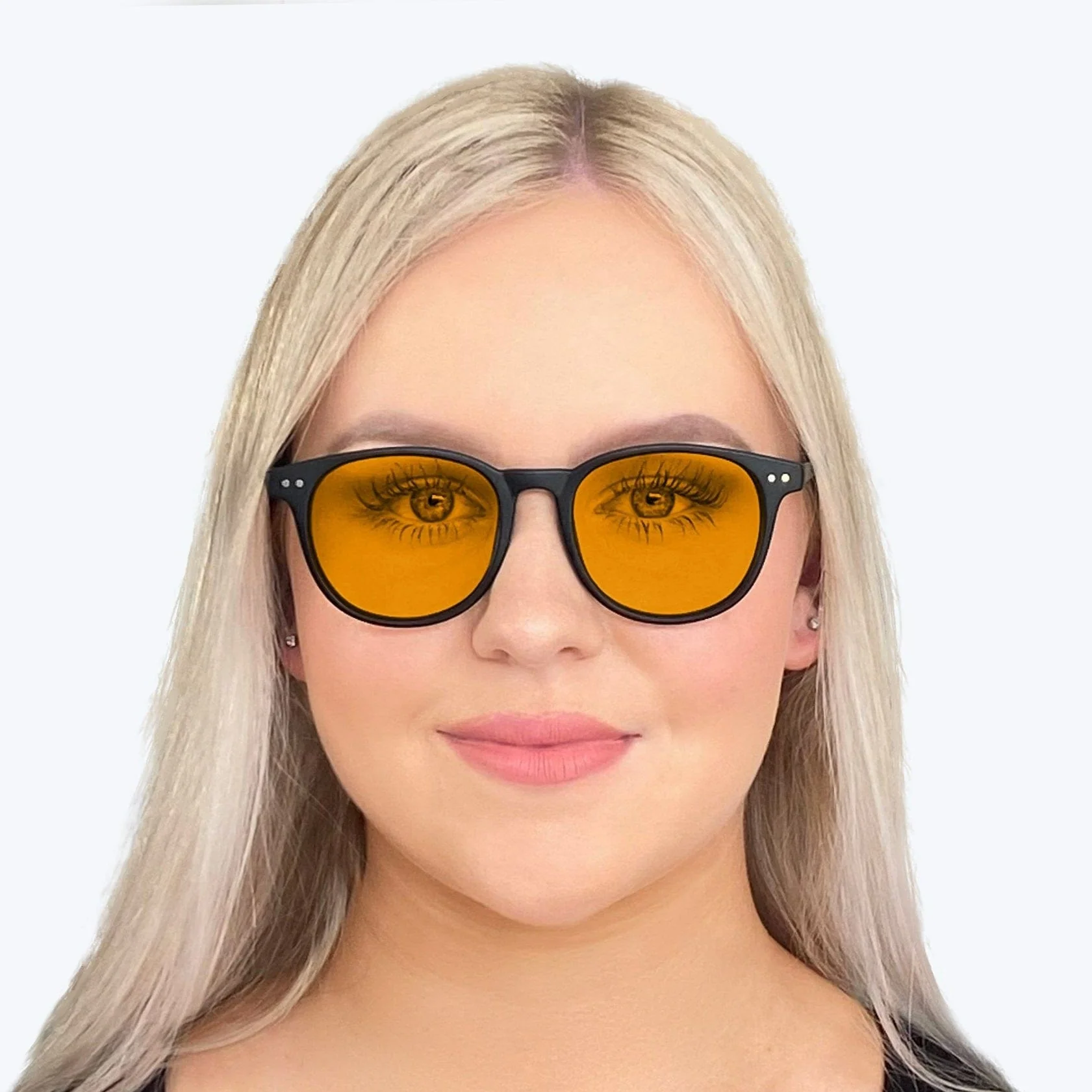 SunDown Billie Blue Blocking Glasses - Black - Readers - Image 5