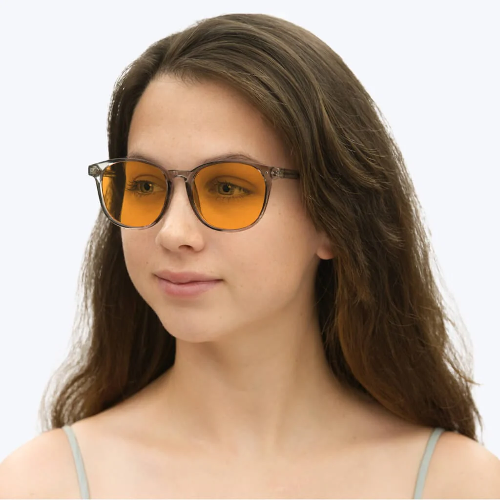 SunDown Billie Blue Blocking Glasses-Pearl Grey - Image 6