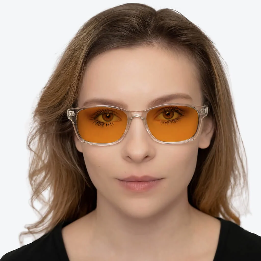 SunDown Lucent Blue Blocking Glasses - Crystal - Prescription - Image 4