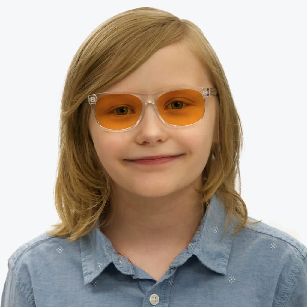 SunDown Kids Blue Blocking Glasses - Crystal - Prescription - Image 7