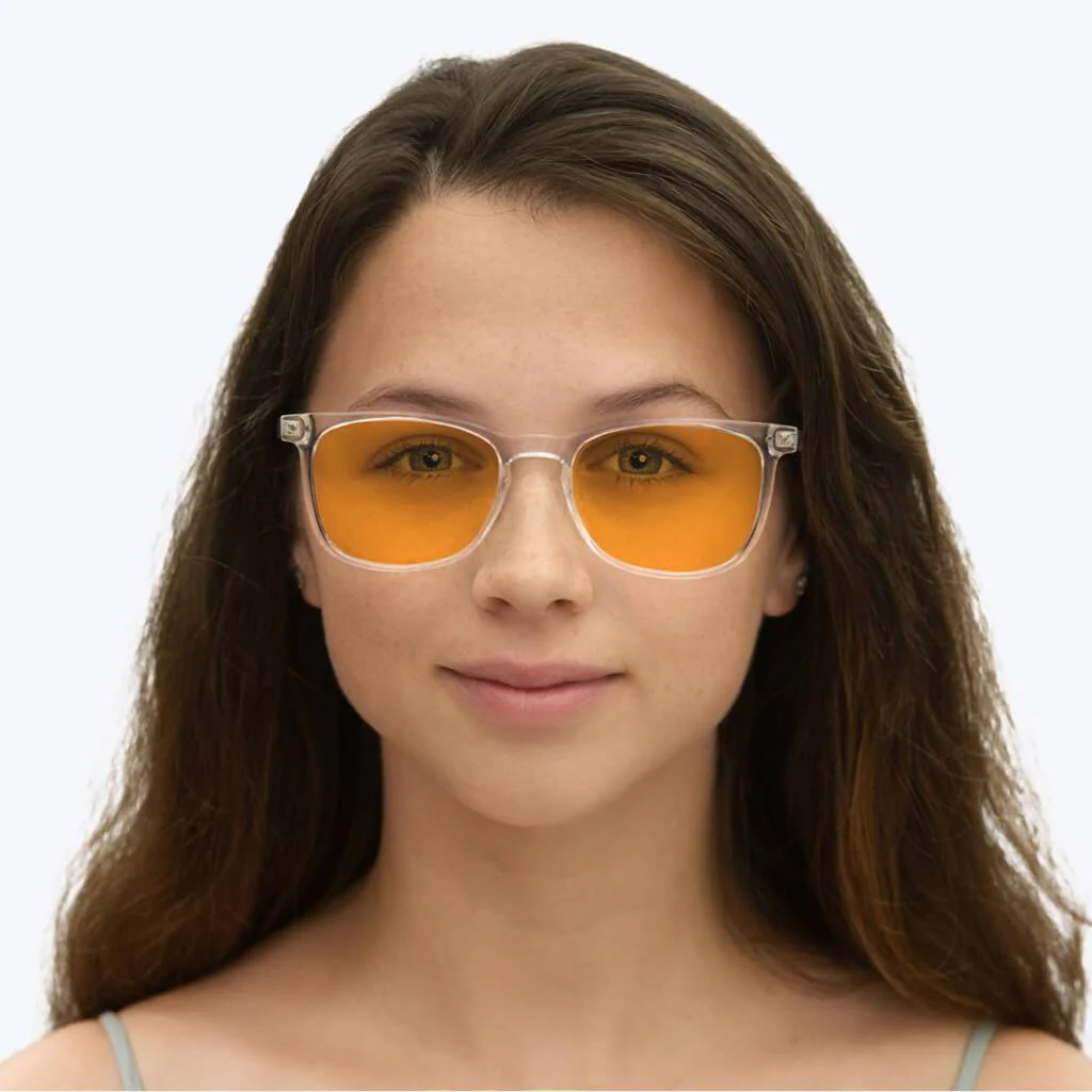 SunDown Taylor Blue Blocking Glasses - Crystal - Prescription - Image 8