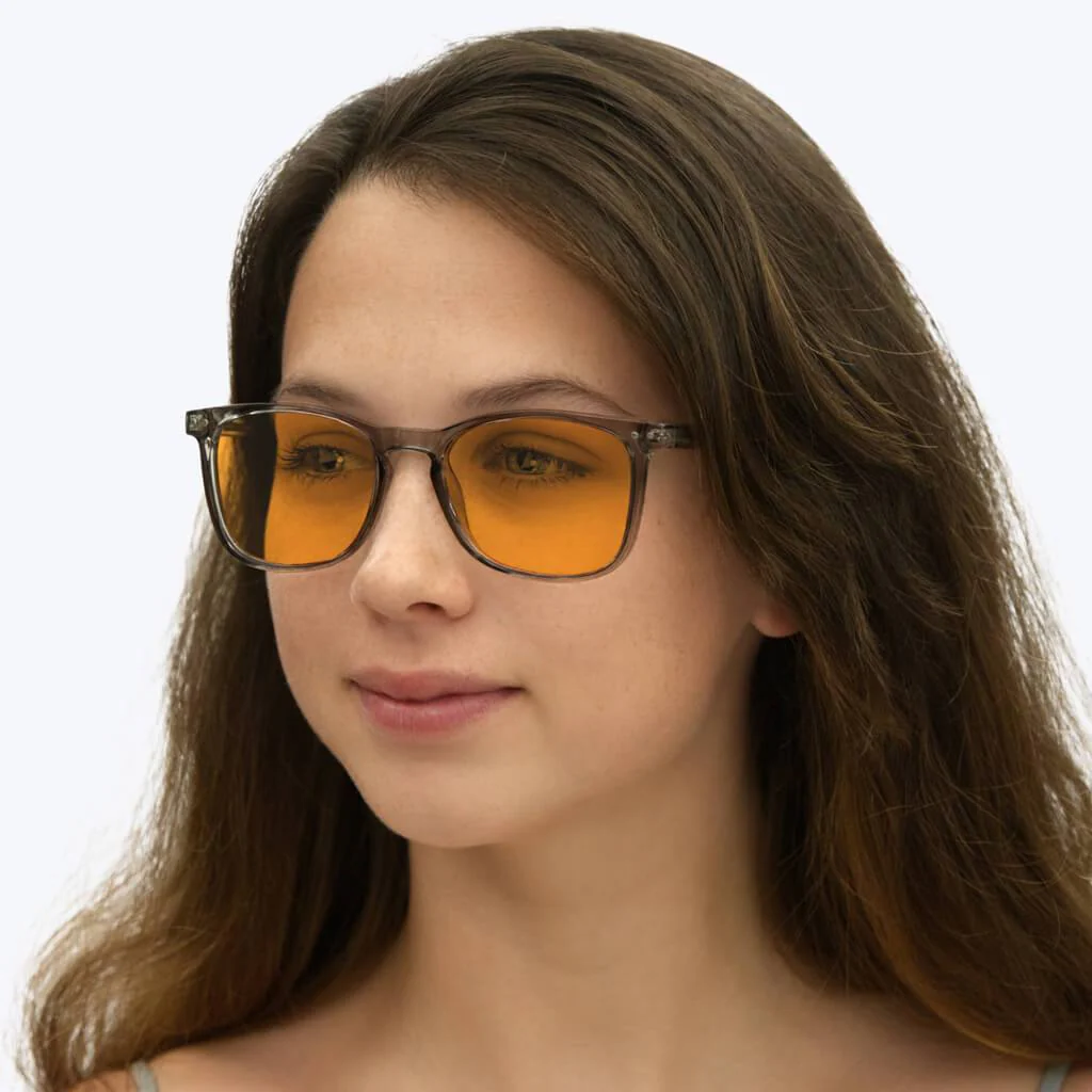 SunDown Taylor Blue Blocking Glasses-Pearl Grey - Prescription - Image 6