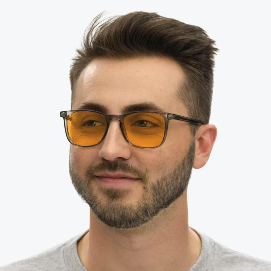 SunDown Taylor Blue Blocking Glasses-Pearl Grey - Prescription - Image 7
