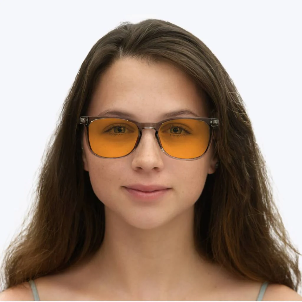 SunDown Taylor Blue Blocking Glasses - Pearl Grey - Readers - Image 8