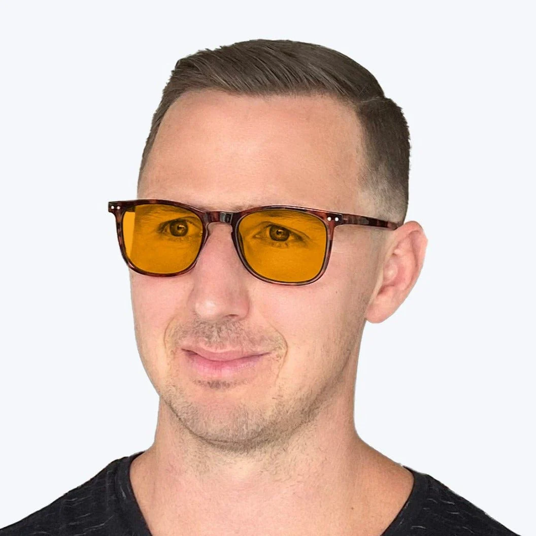 SunDown Taylor Blue Blocking Glasses - Tortoise - Readers - Image 5